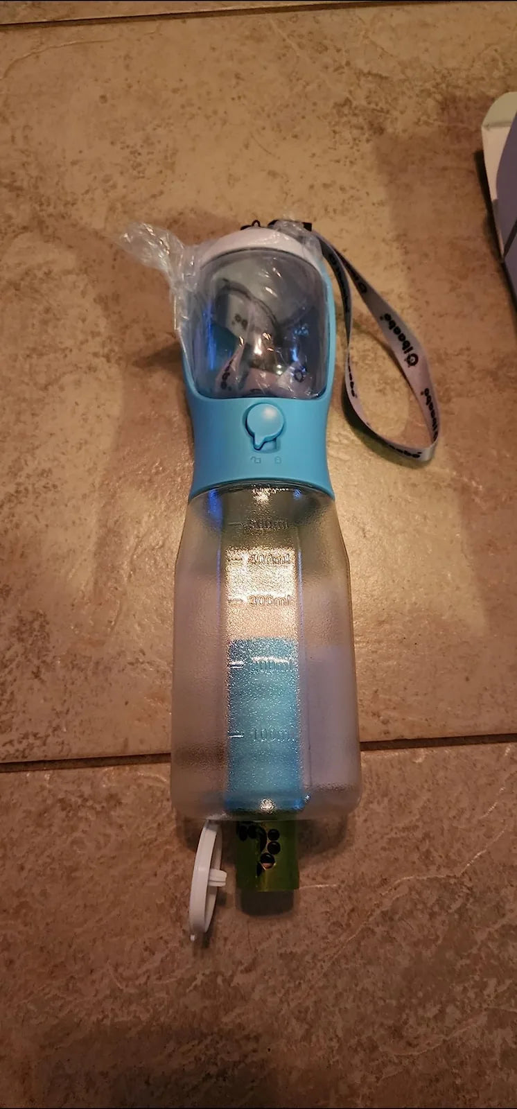 Customer photo showing the bottom waste-bag compartment