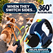 DUOROVE 360 degree rotating reel helps reduce crossed leads