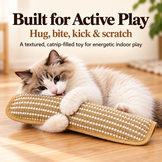 ORELIS Jute Catnip Kicker Toy for Cats
