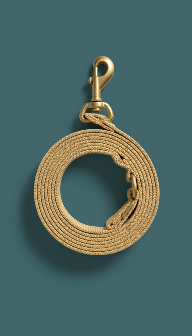 Urban Sand leash with brushed hardware