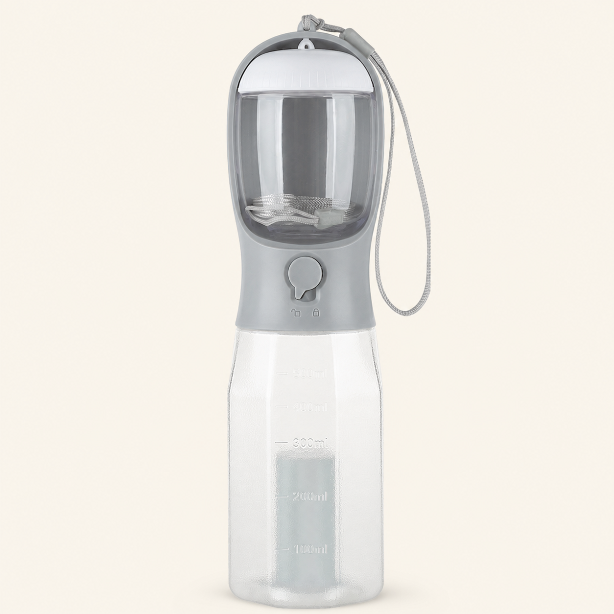 ORELIS 600ml Gray bottle with one starter waste-bag roll included