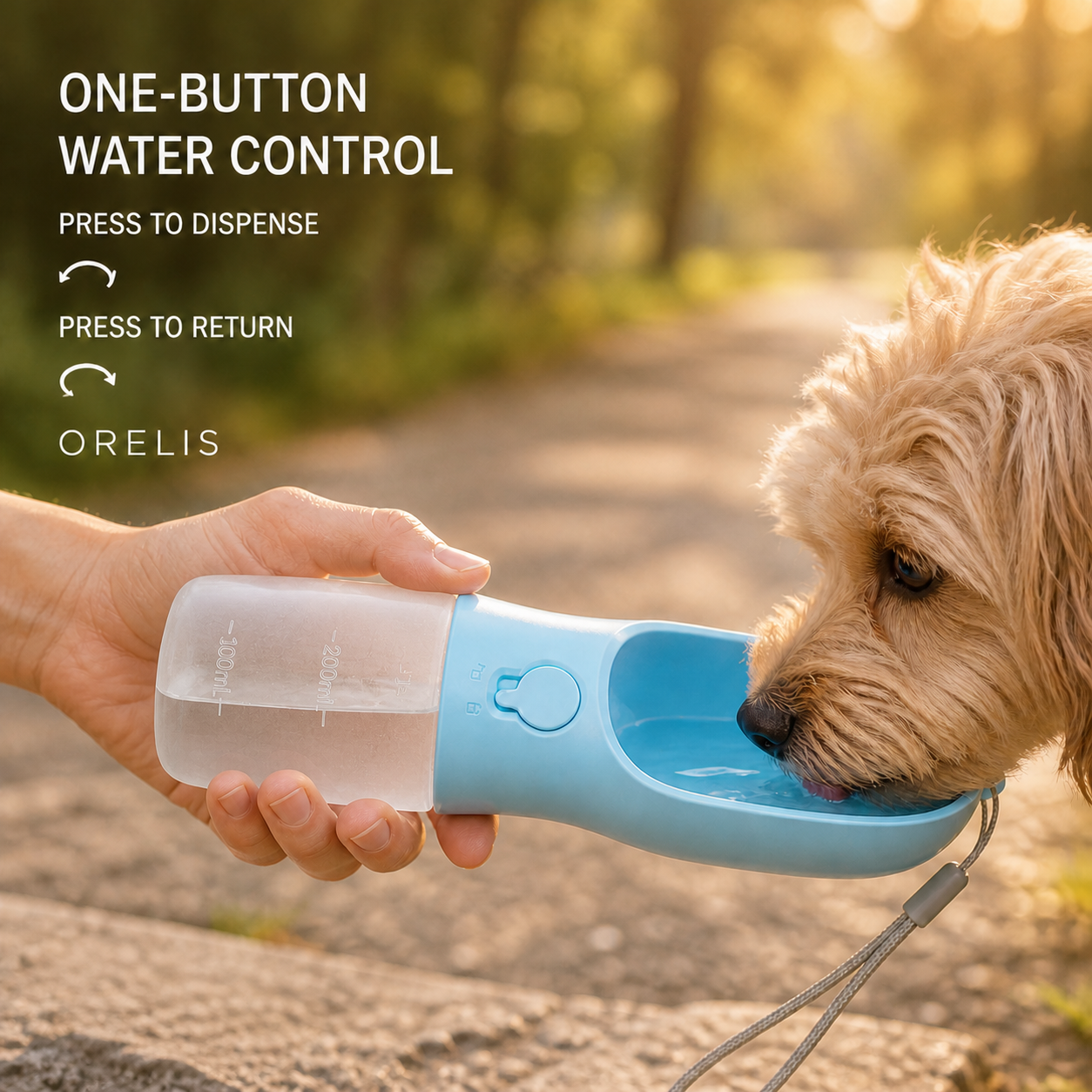 ORELIS one-button water dispensing and return control
